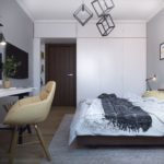 Дизайн интерьера однокомнатной квартиры 40 кв.м - фото 6