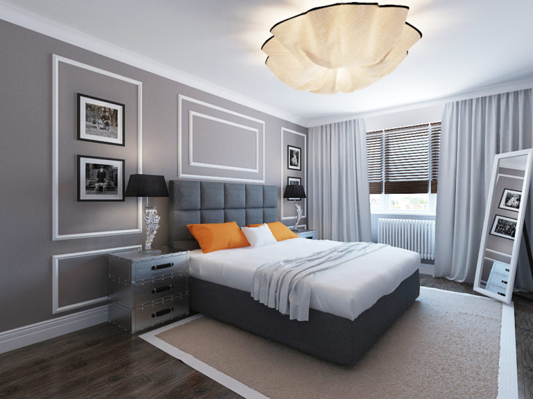 современный дизайн спальни 2018