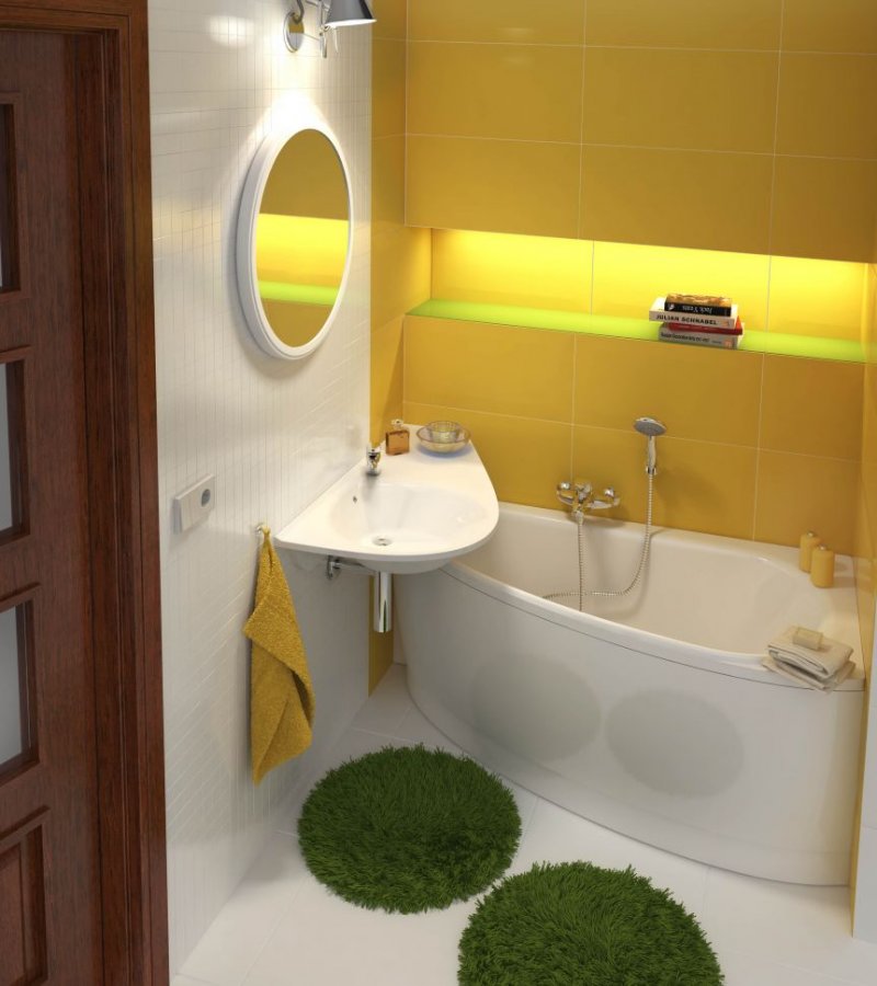 Дизайн ванной маленькой комнаты - 80 фото идей 2018