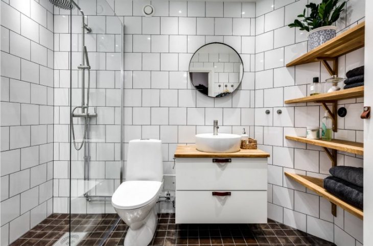мебель для ванной скандинавский стиль