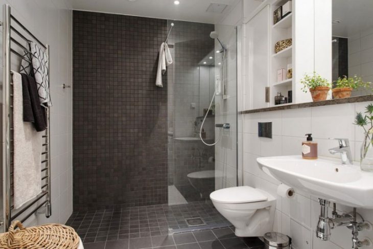 дизайн ванной комнаты скандинавский стиль