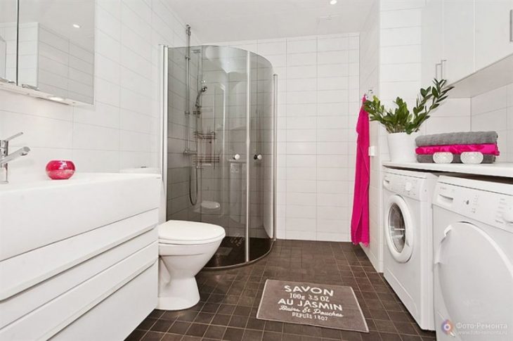 дизайн ванной комнаты скандинавский стиль