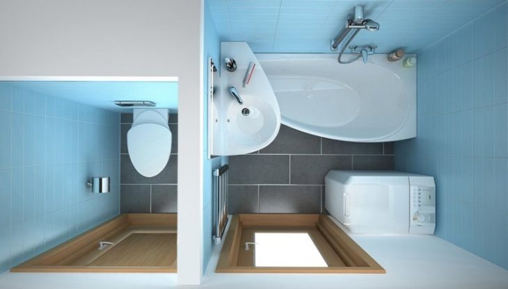 идеи дизайна маленькой ванной комнаты