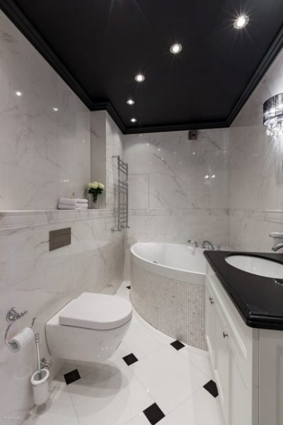 белая ванная комната дизайн фото