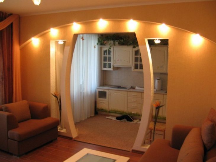 Оформление арки в квартире. Арка в интерьере квартиры, 105 идей