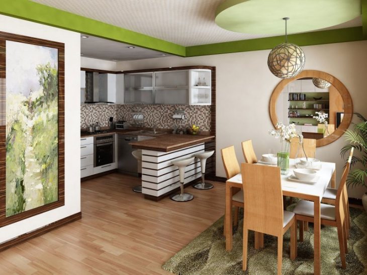 дизайн кухни гостиной в квартире фото