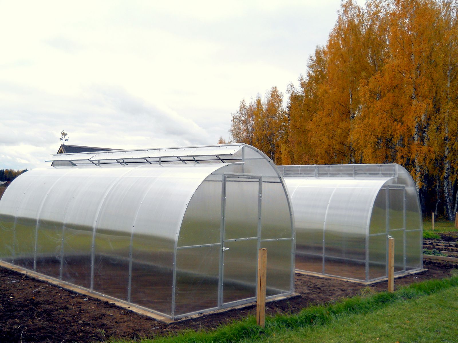 Сборка теплицы из поликарбоната своими руками - инструкция с фото