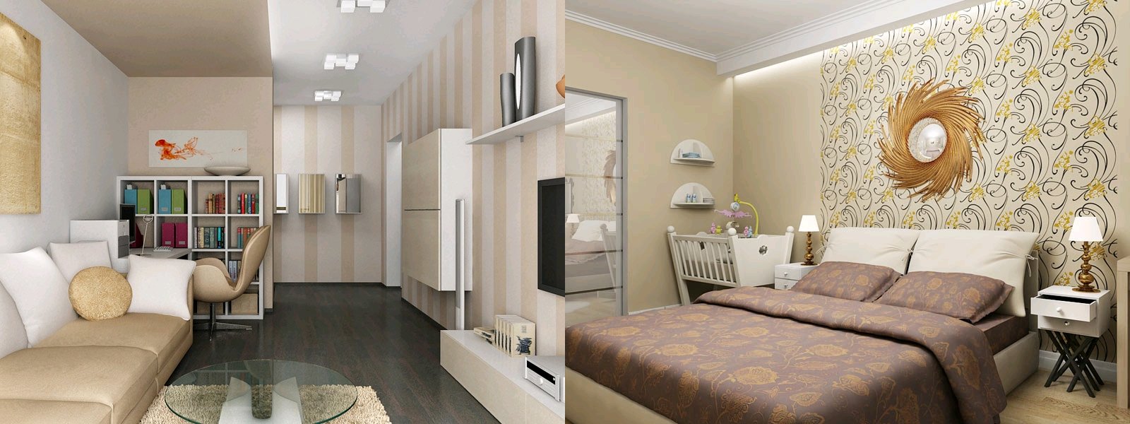 Дизайн квартиры 60 кв. м. - 100 фото идей как оформить интерьер