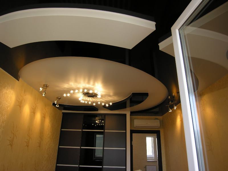 Дизайн потолка с гипсокартона