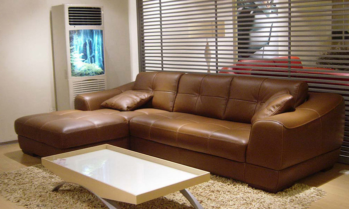 дизайн интерьера с угловым диваном
