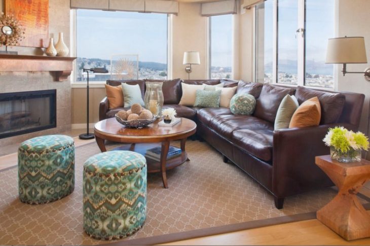 Угловой диван в интерьере гостиной 75 фото дизайна
