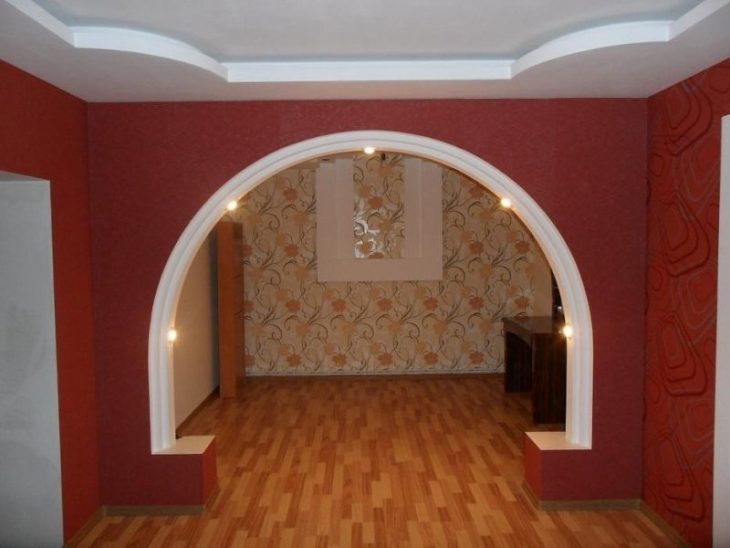 декоративная отделка арки в квартире