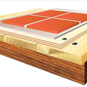 Как кладут плитку на деревянный пол